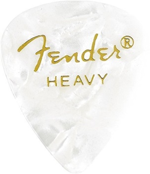 Fender 0980351980 12 Heavy Picks White