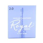 Rico Royal Soprano Sax Reeds, Strength 2.0, Box of 10