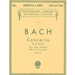 Bach Concerto in A Minor for Violin and Piano Violin