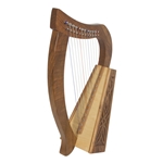 Roosebeck 12-String Baby Harp w/Knotwork - Walnut