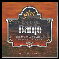 GHS PF145 Banjo Set Stainless Steel Medium Light Tension