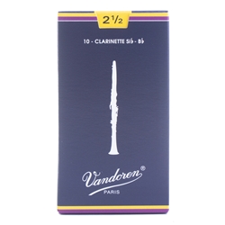 Vandoren Clarinet Reed #2 1/2 - Box of 10