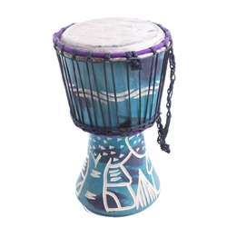 Hand-made Mini Djembe 6"