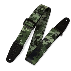 Levy's MPS2-121 2" Polyester Guitar Strap, Green Camo