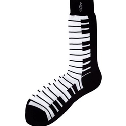 Black Piano Socks